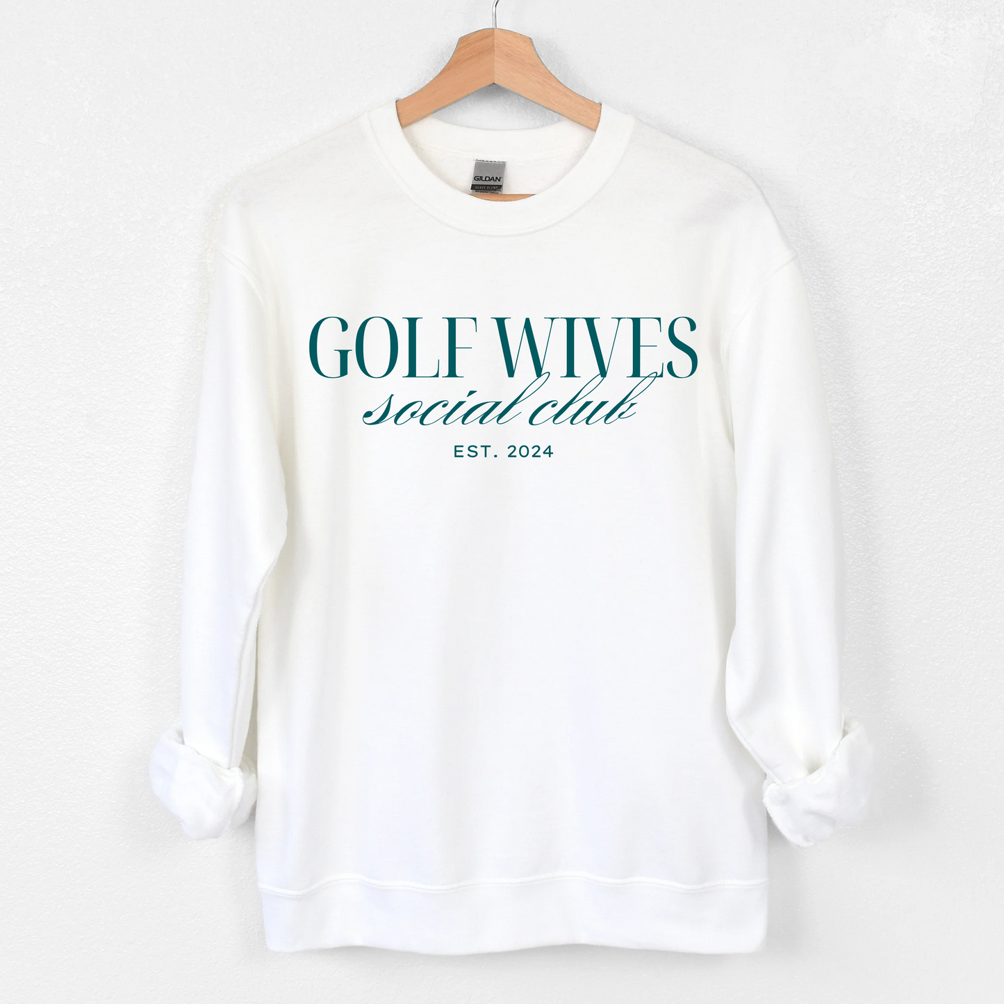 Golf Wives Social Club White Crewneck Sweatshirt