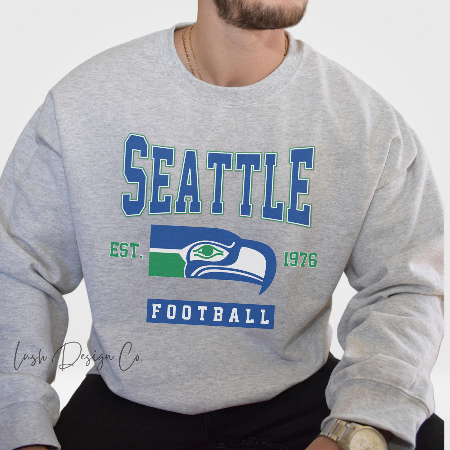 Vintage Seattle Seahawks Crewneck Sweatshirt