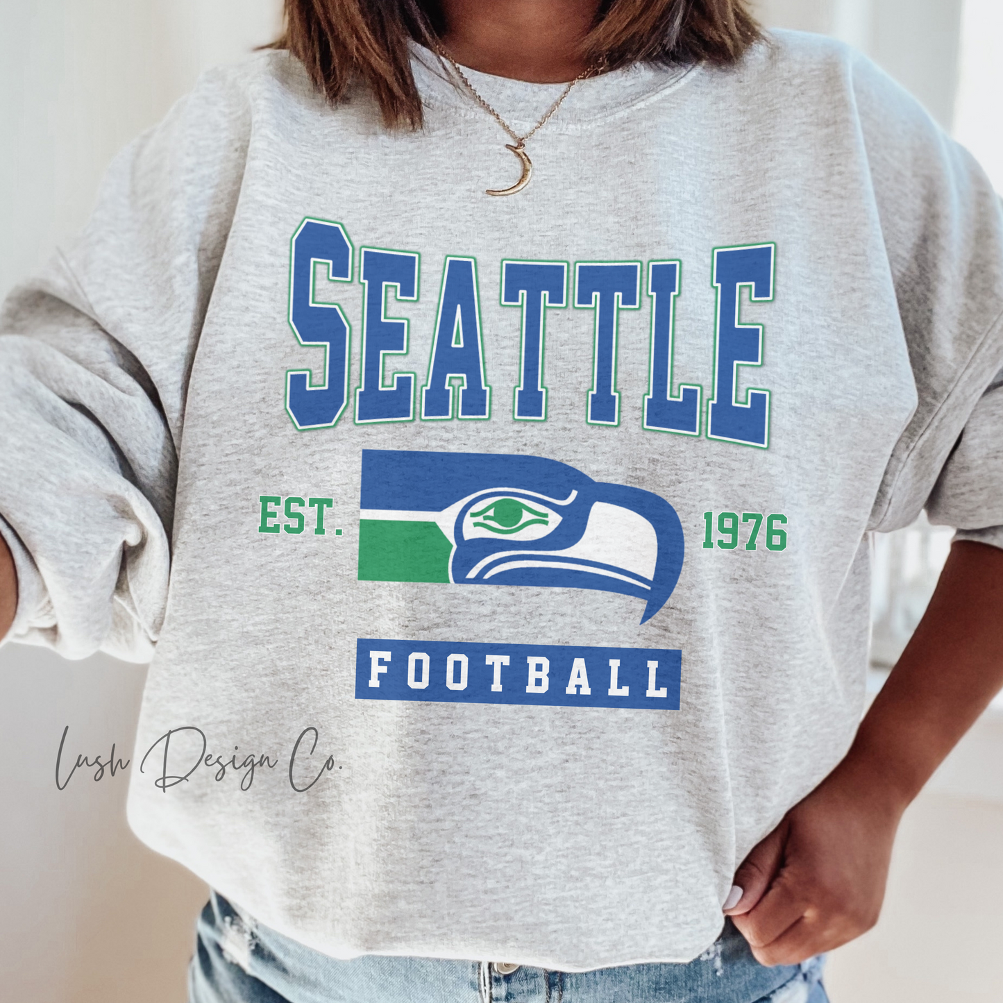 Vintage Seattle Seahawks Crewneck Sweatshirt