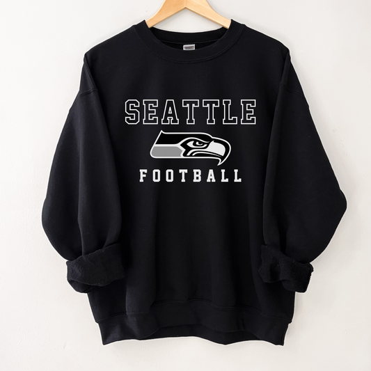 Seattle Seahawks Black Crewneck Sweatshirt