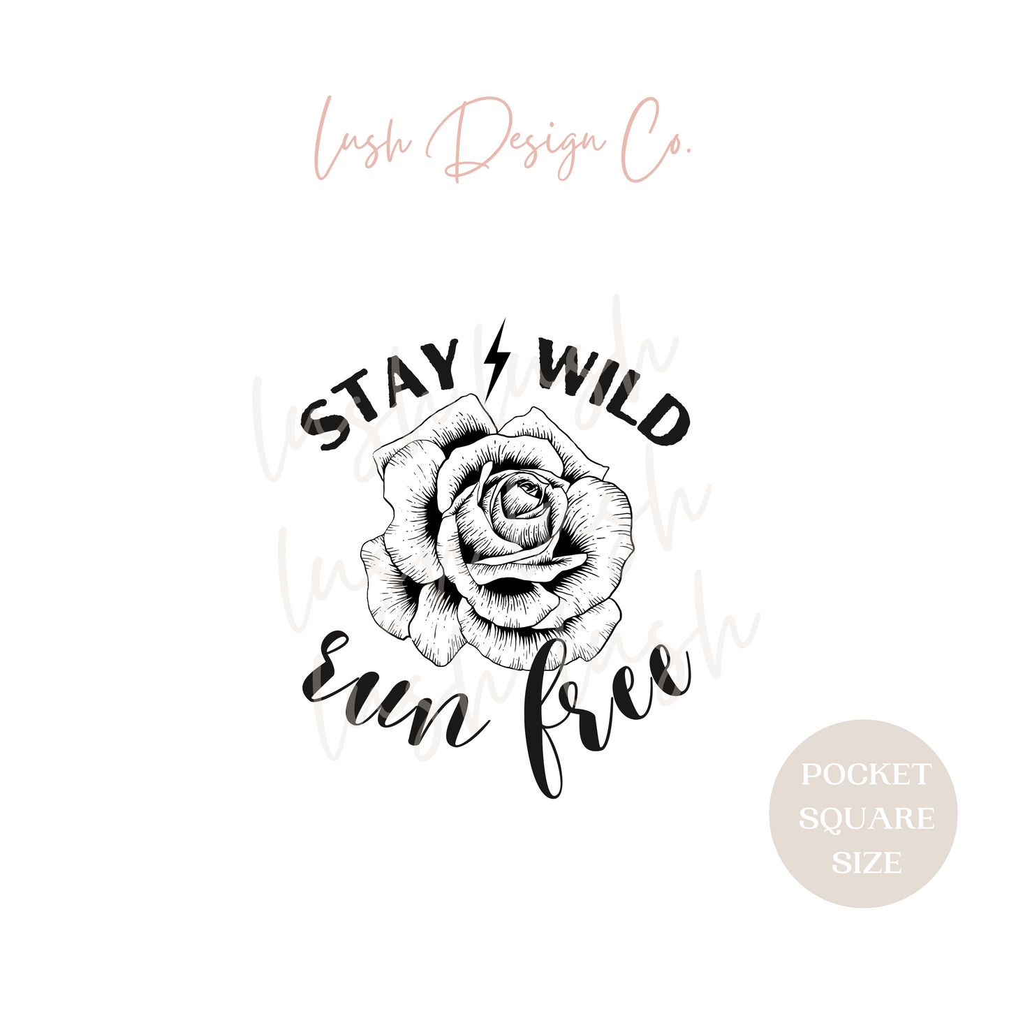 Stay Wild Run Free Pocket Transfer