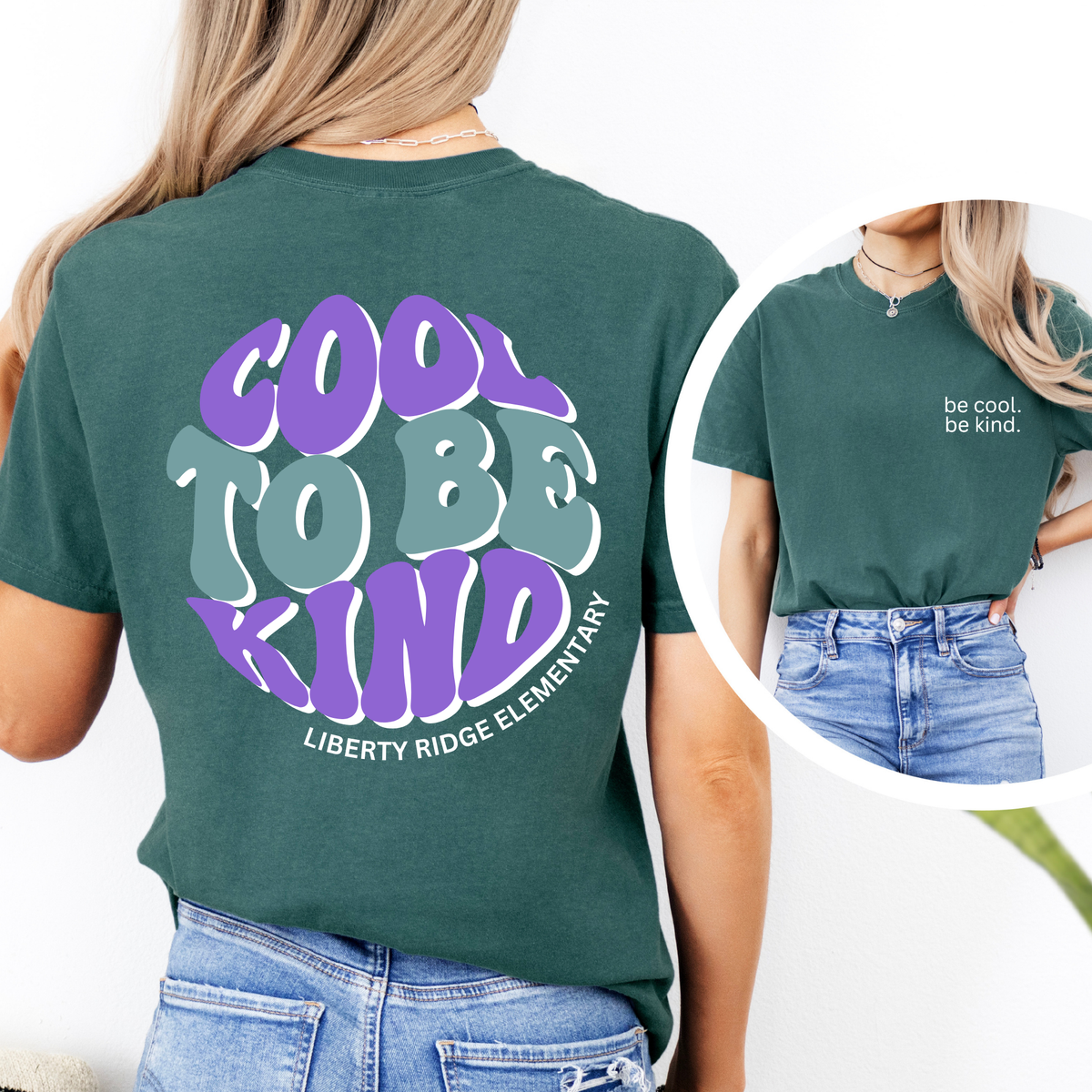 Cool To Be Kind Tee - Teal
