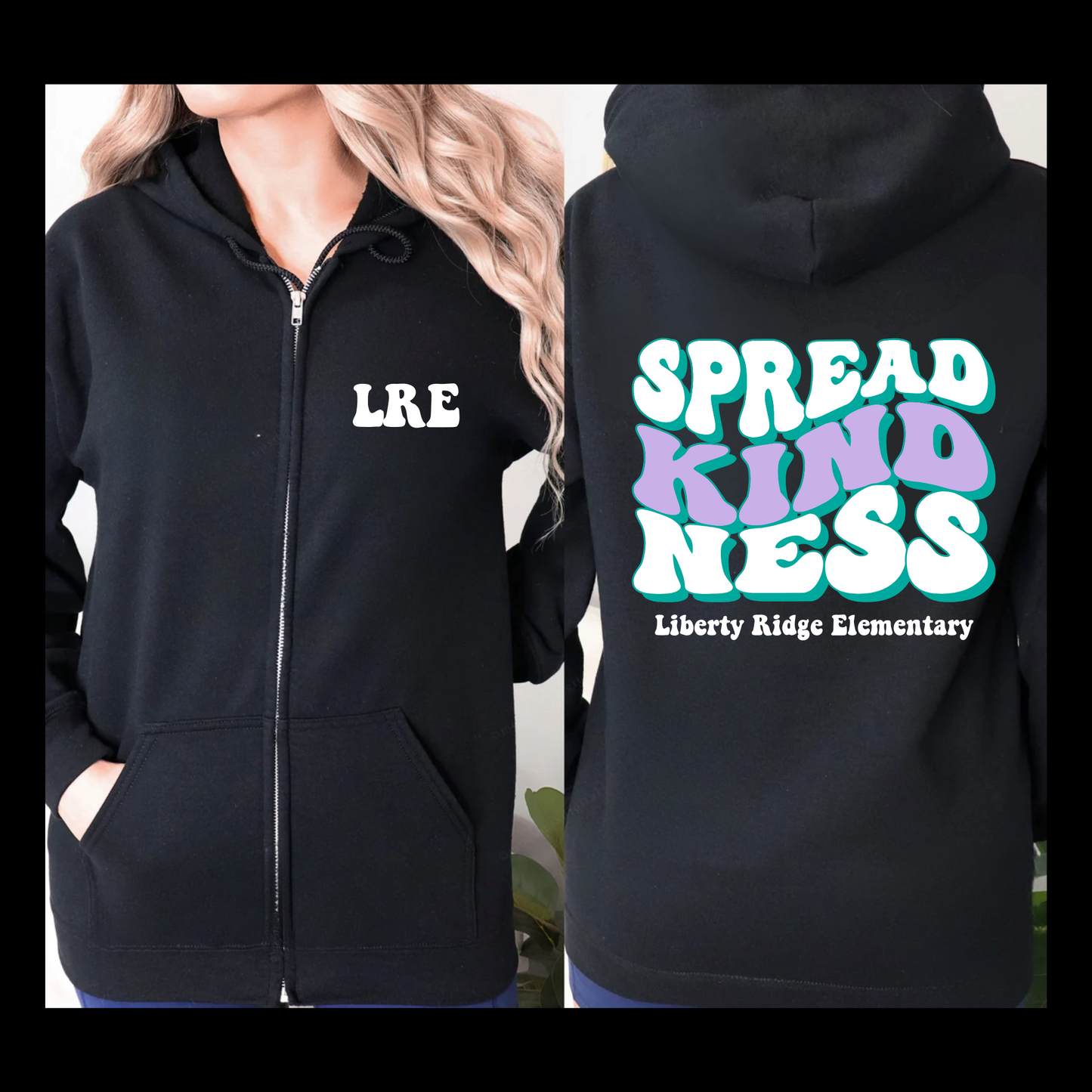 Spread Kindness Zip Up Sweatshirt