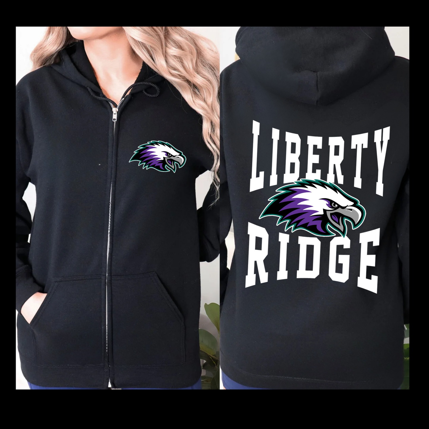 Liberty Ridge Eagle Zip Up Sweatshirt