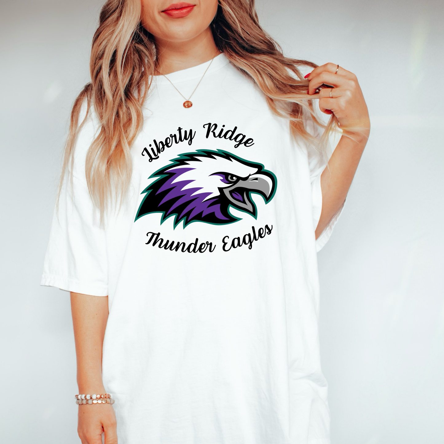 Liberty Ridge Thunder Eagles White T-Shirt