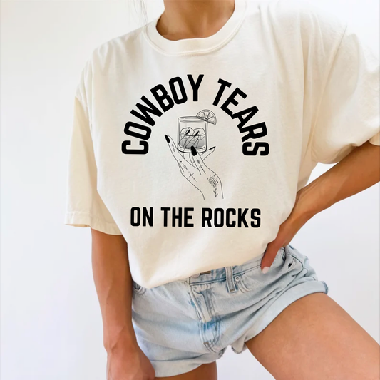 Cowboy Tears On The Rocks Comfort Tee