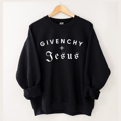 GIVENCHY + JESUS CREWNECK SWEATSHIRT