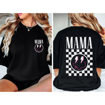 Mama Checkered Comfort Tee