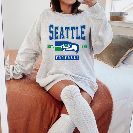 Vintage Seattle Seahawks Crewneck Sweatshirt