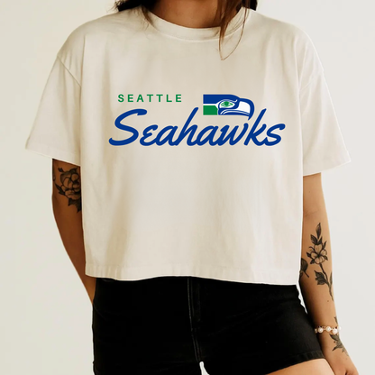 Seattle Seahawks Long Crop Tee