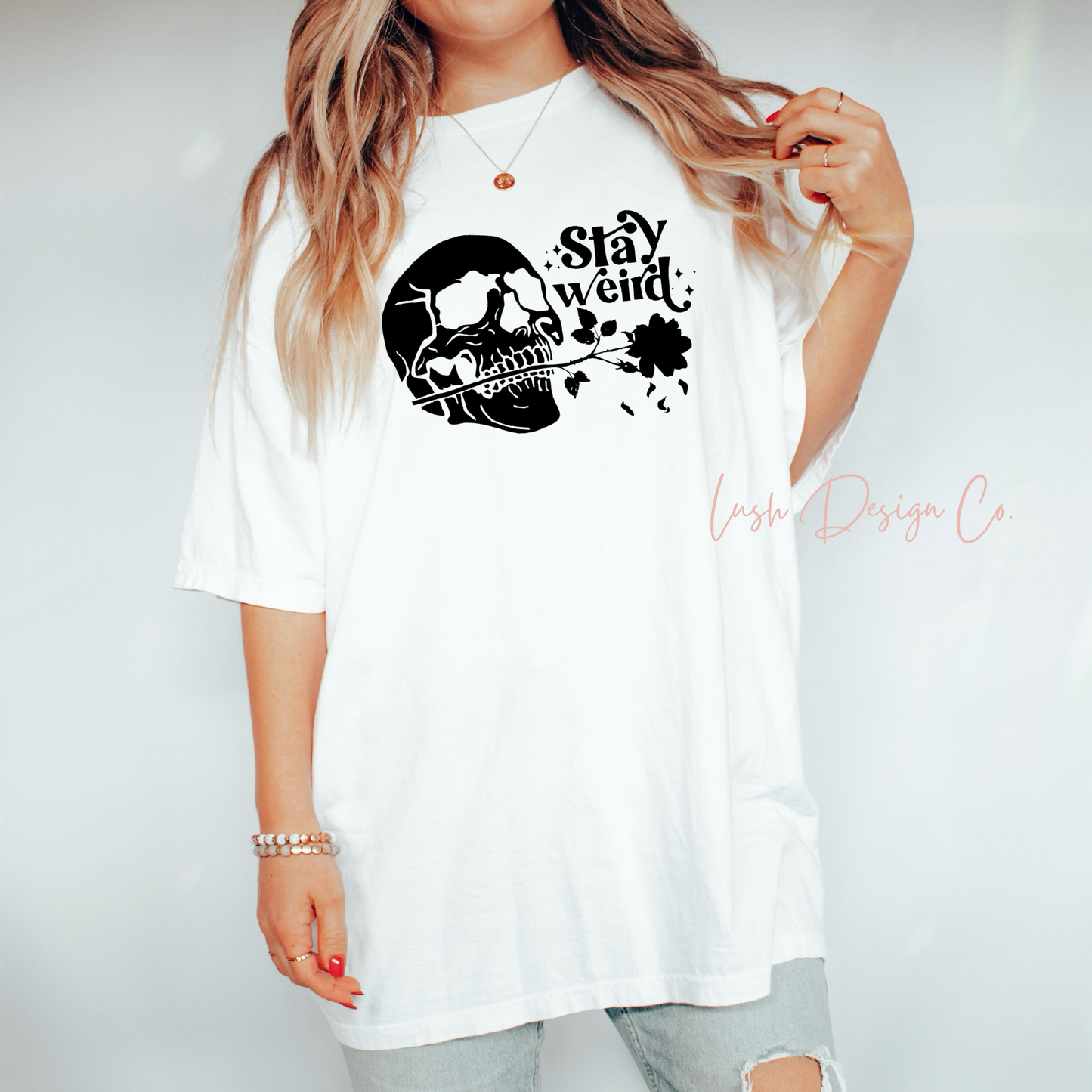 Stay Weird Oversized Tee