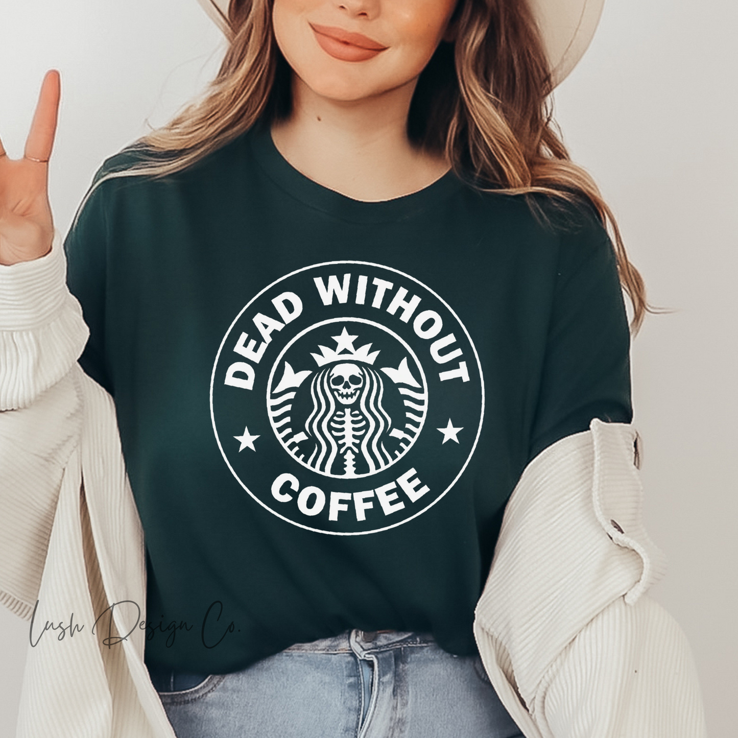 Dead Without Coffee T-Shirt